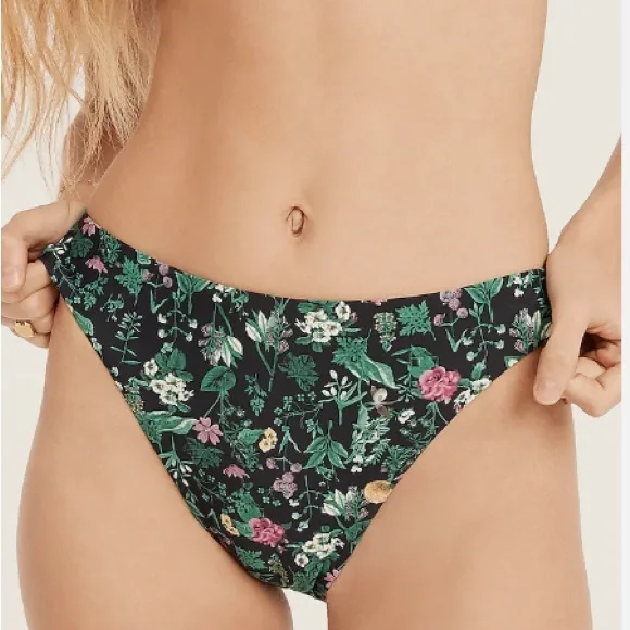 J.Crew Bikini - Strappy String Top and High-rise Bottom in Winter Garden Floral - Picture 4 of 8